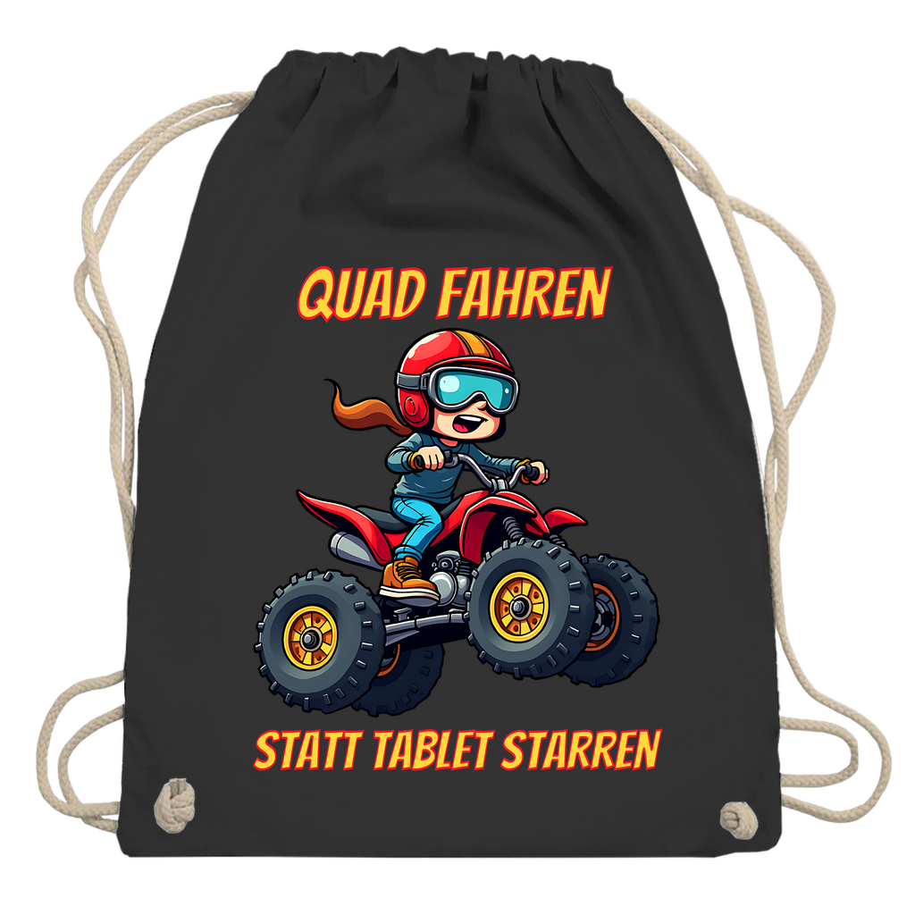 Turnbeutel Quad fahren statt Tablet starren