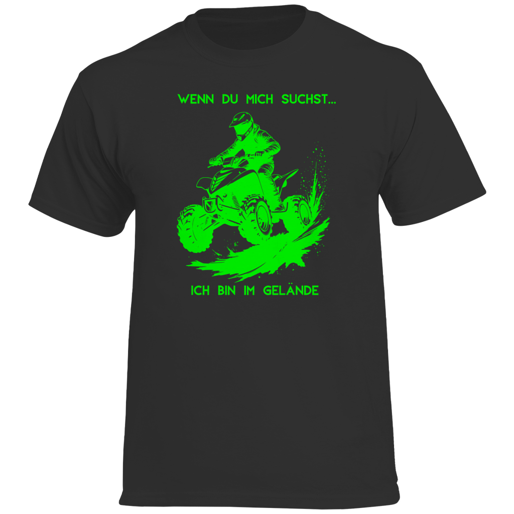 Herren Premium T-Shirt Quad Wenn du mich suchst