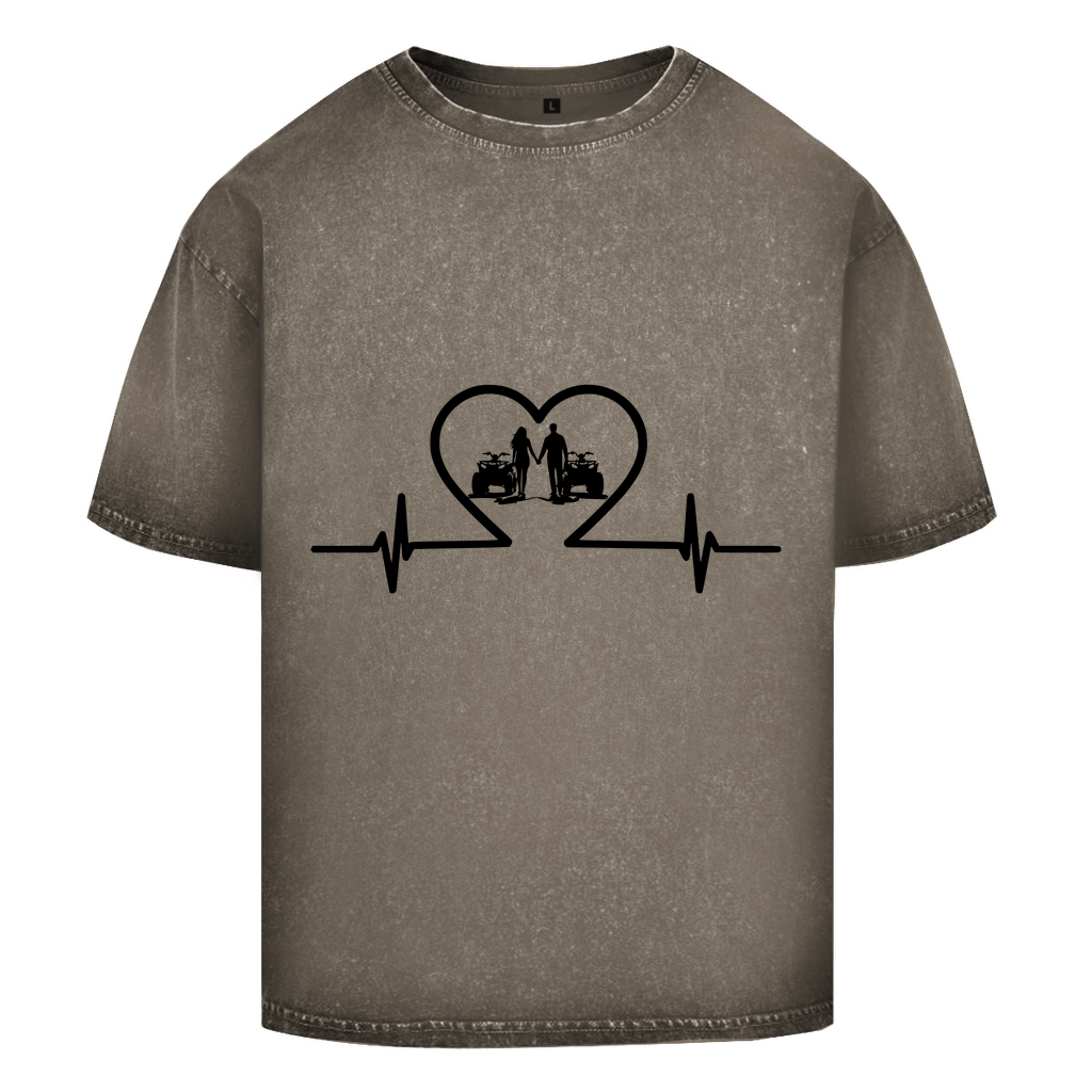 Oversize Washed T-Shirt Quad Herzline
