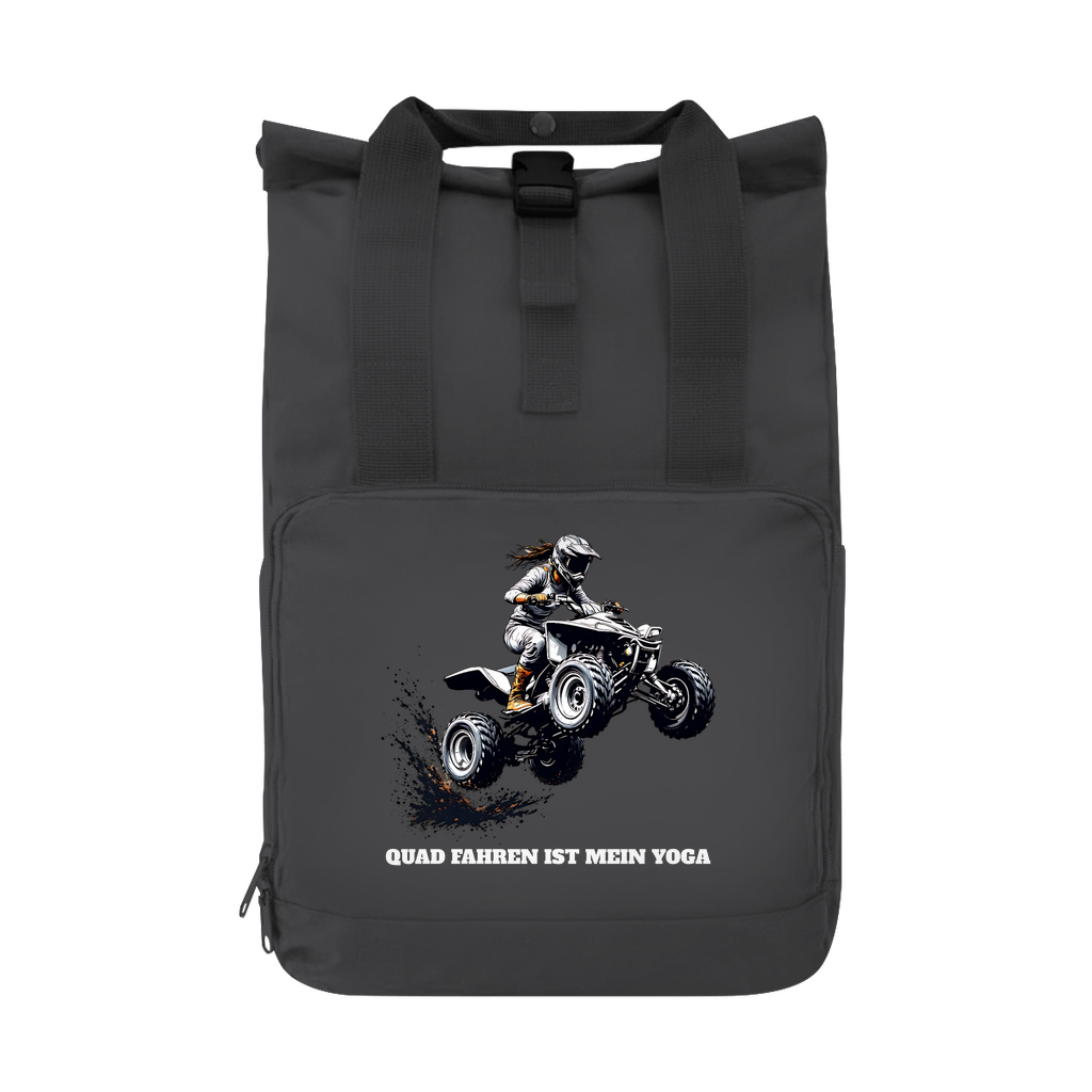 Le quad avec sac à dos est mon yoga