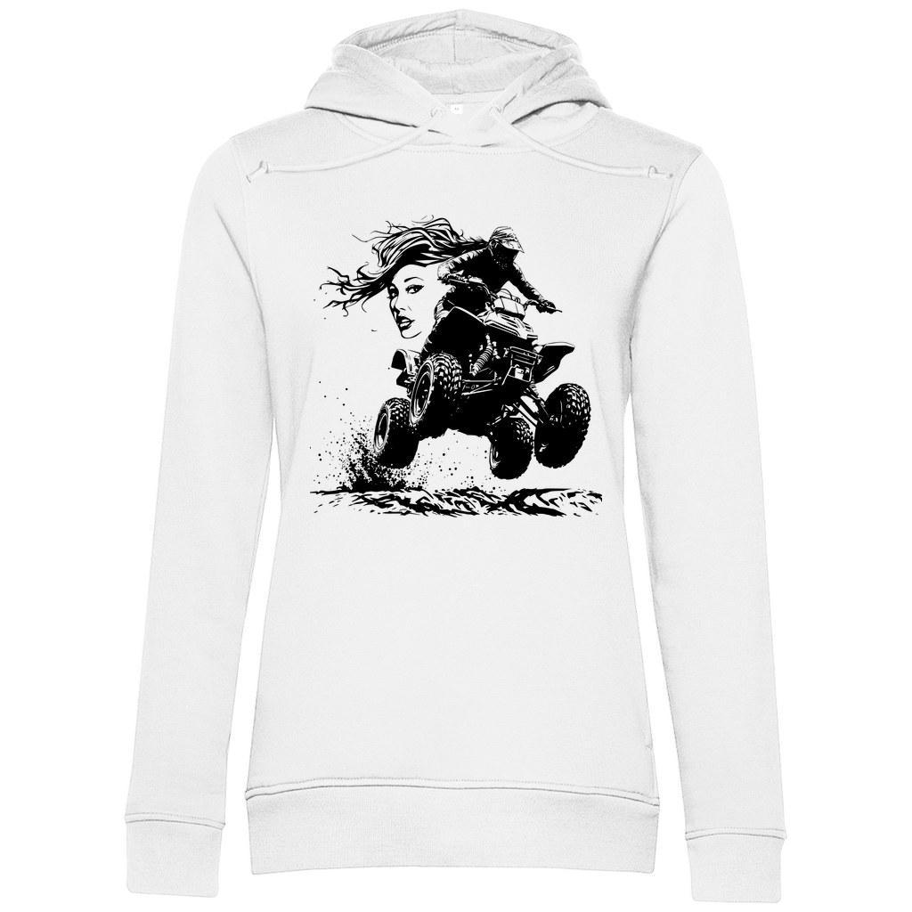 Sweat à capuche bio premium pour femme Quad FunLady