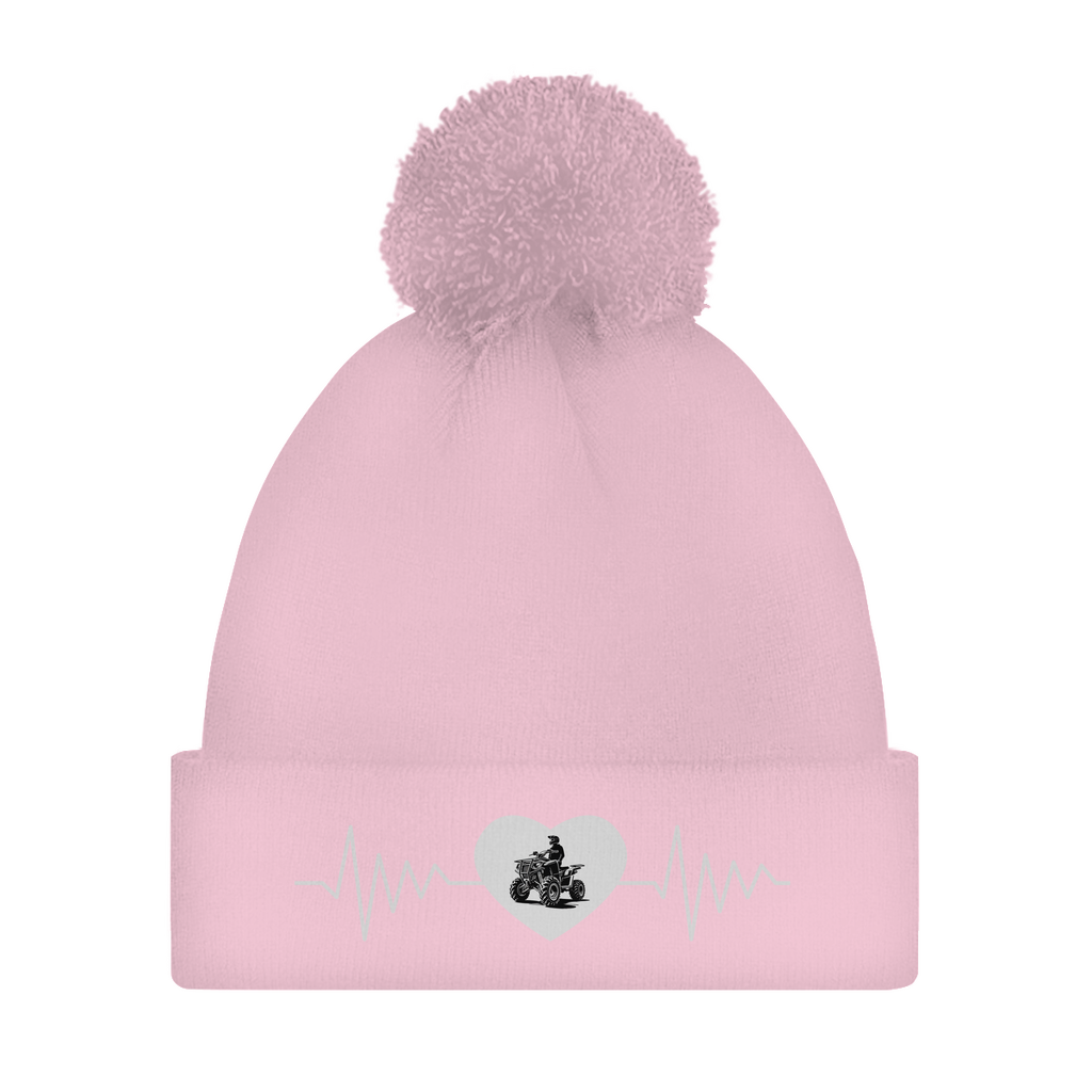 Bonnet à pompon Quad Herzline