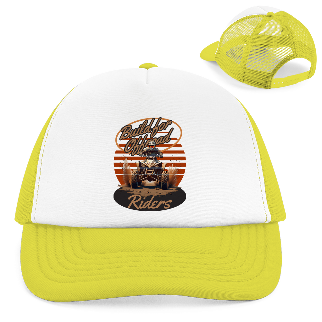 Casquette rétro Trucker Quad conçue pour les pilotes tout-terrain