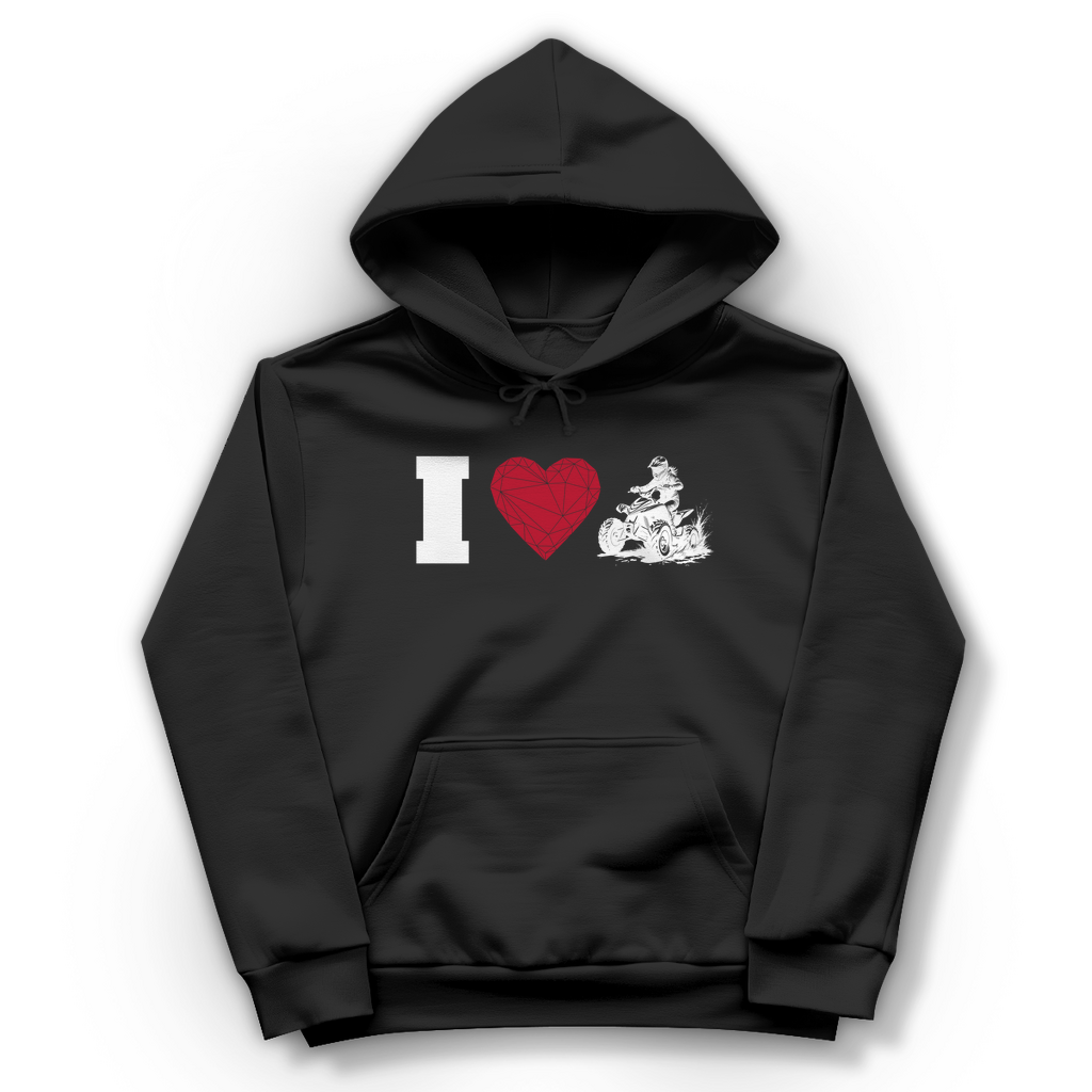 Damen Hoodie I Love Quad