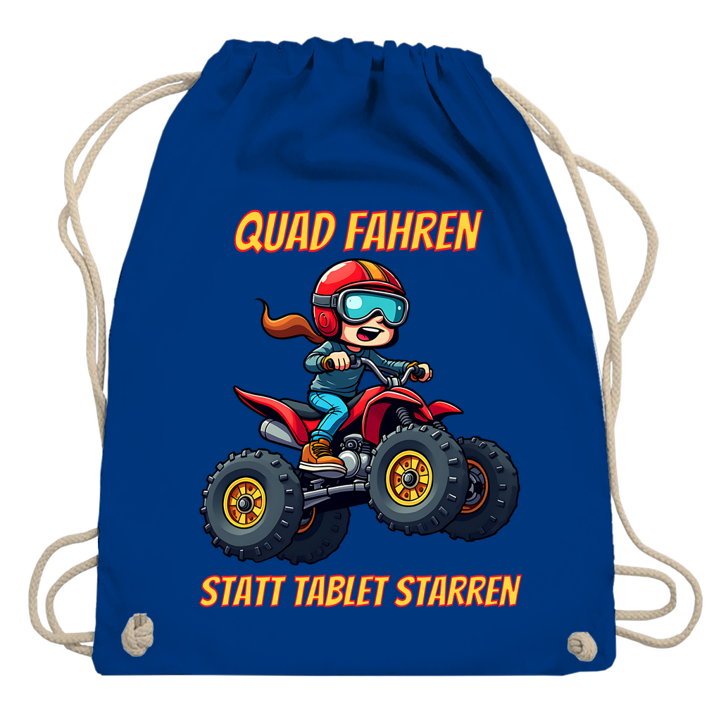 Turnbeutel Quad fahren statt Tablet starren