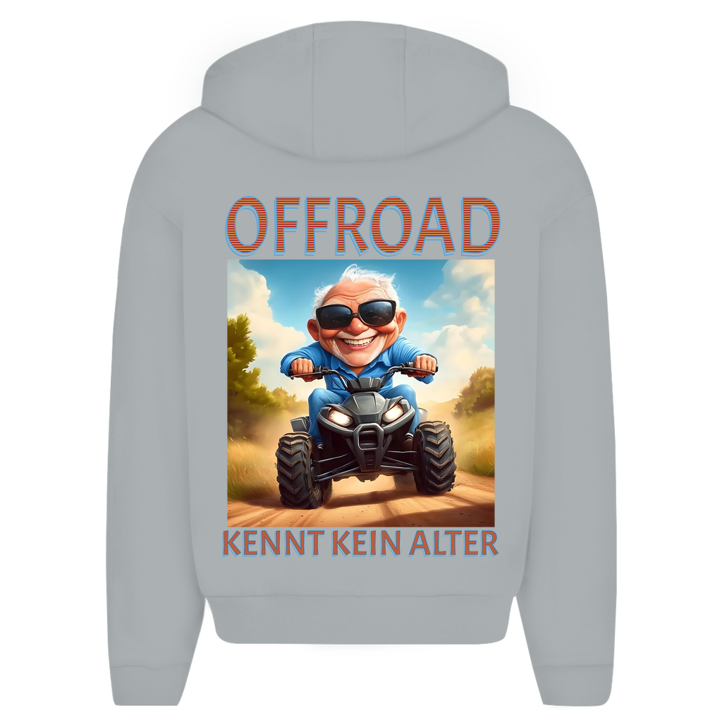 Oversize Zipper Hoodie Quad Offroad kennt kein Alter