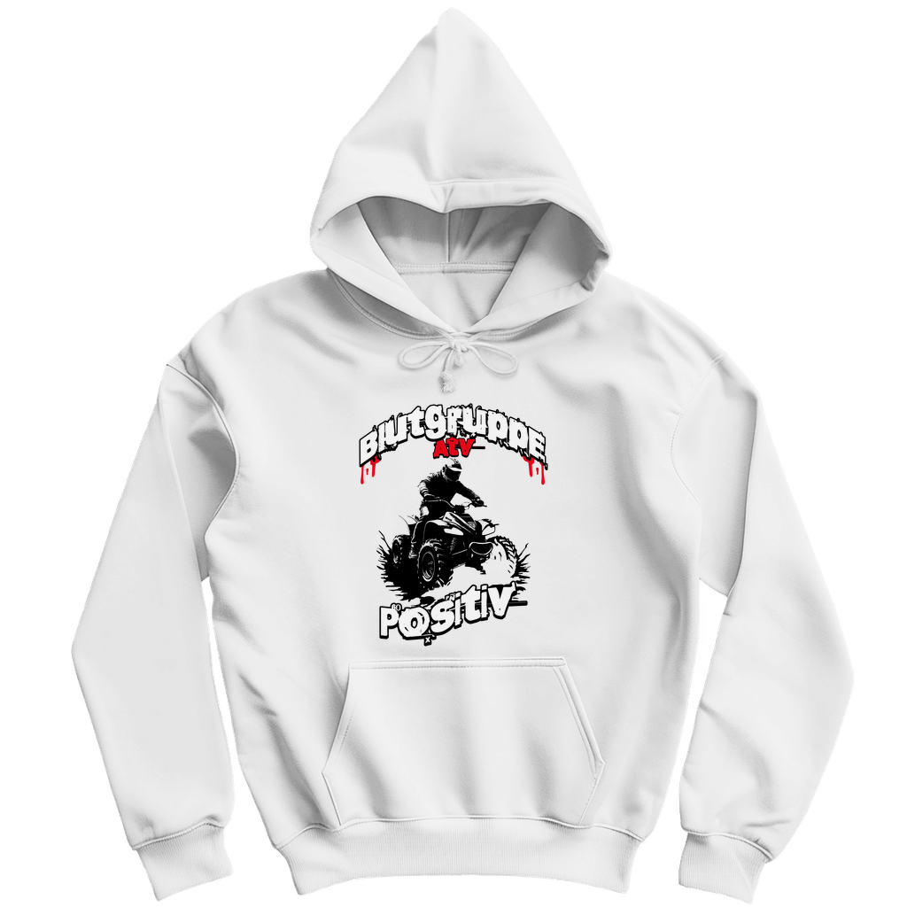 Sweat à capuche pour homme Quad Groupe sanguin ATV Positif