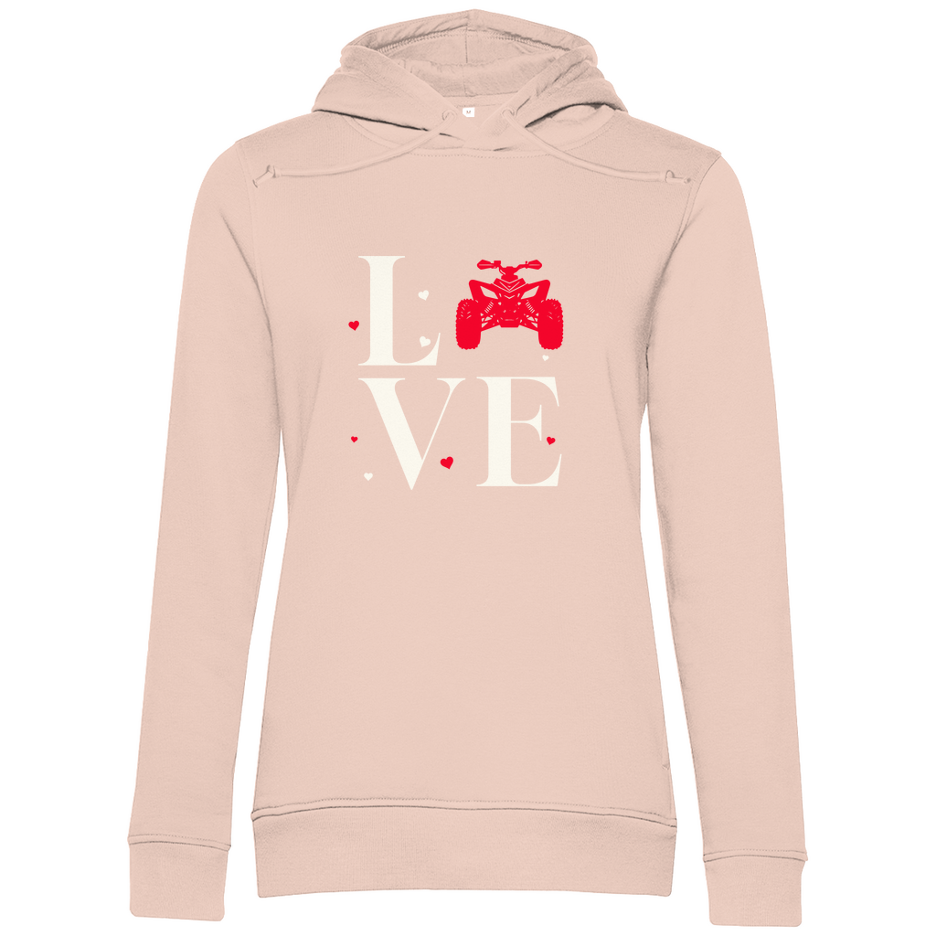 Sweat à capuche bio premium pour femme Quad Love