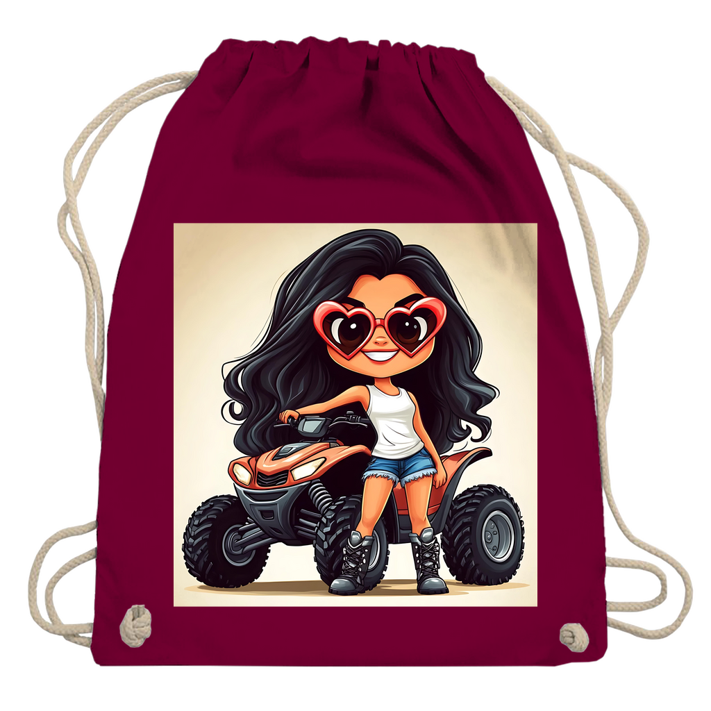 Turnbeutel Quad Herzbrille