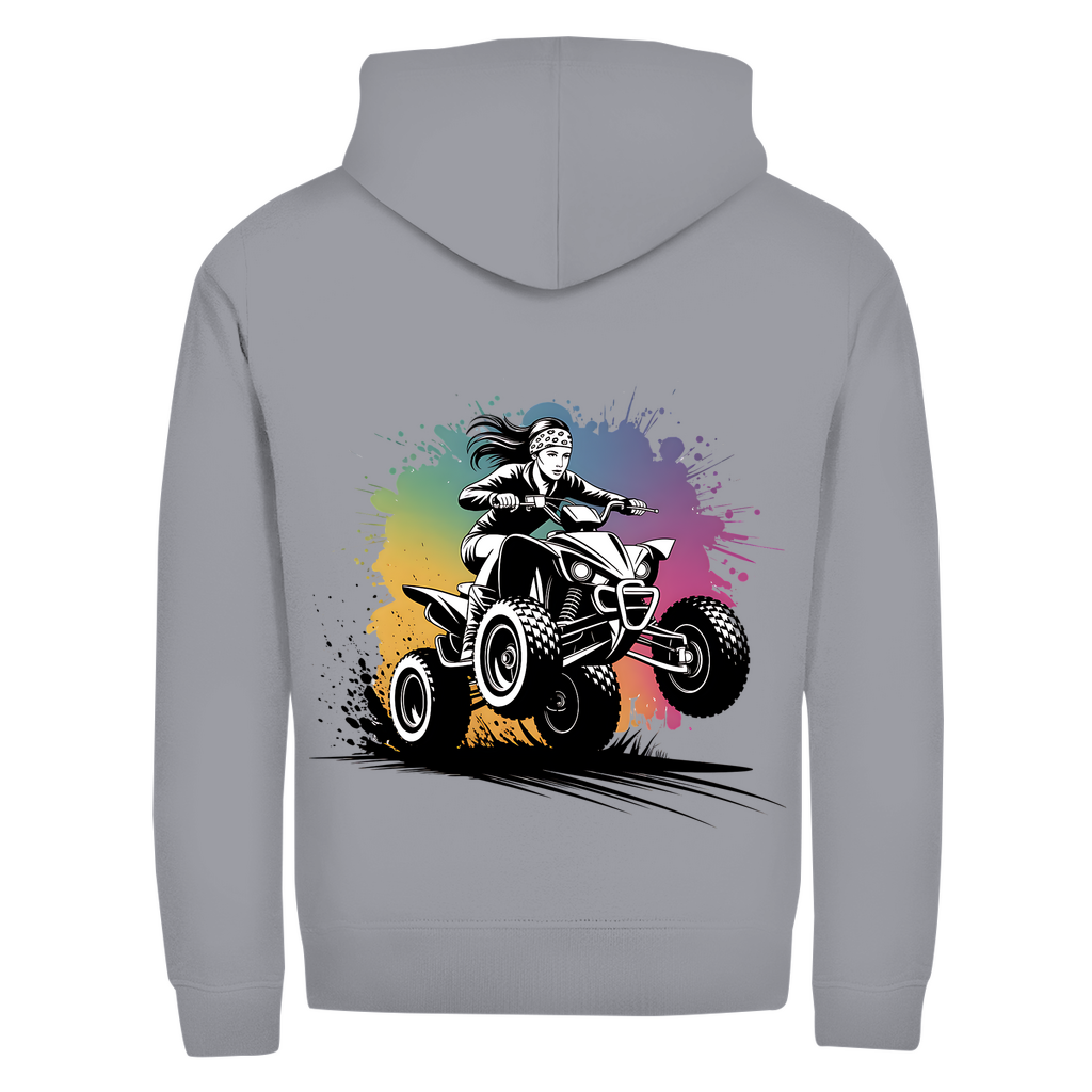 Unisex Zipper Hoodie Quad