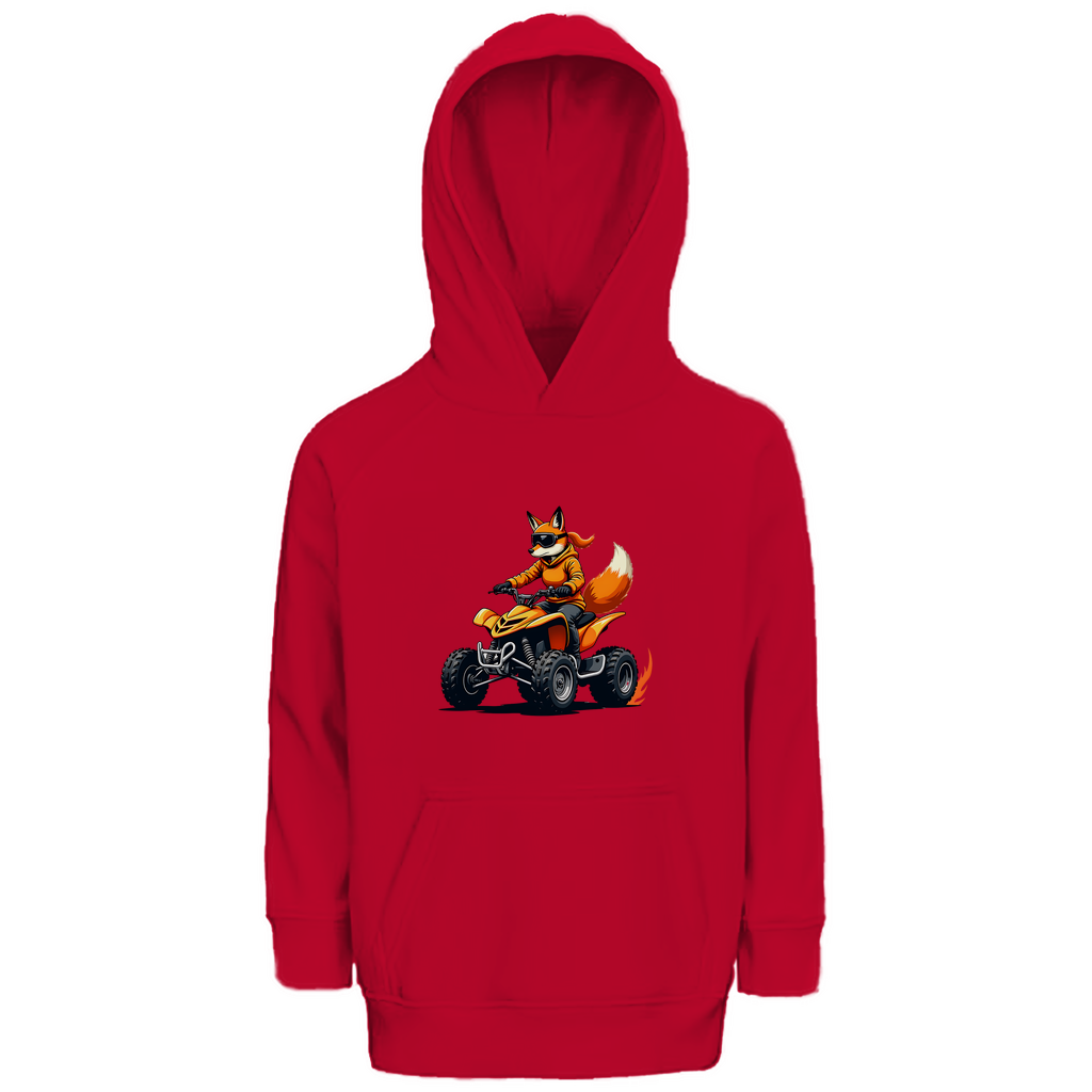 Kinder Premium Bio Hoodie Quad FuchsLady