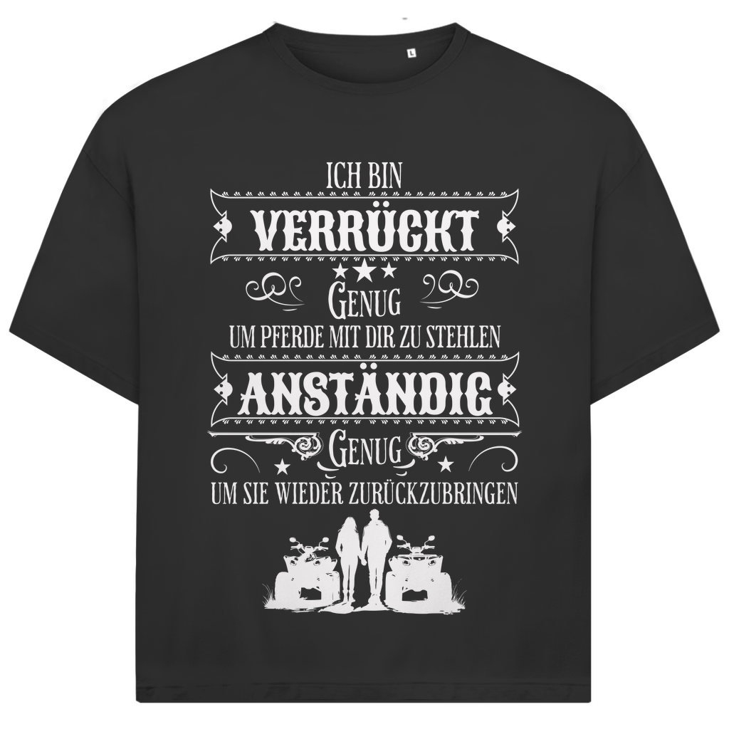 Unisex Jack and Jones Oversize T-Shirt Verrückt genug
