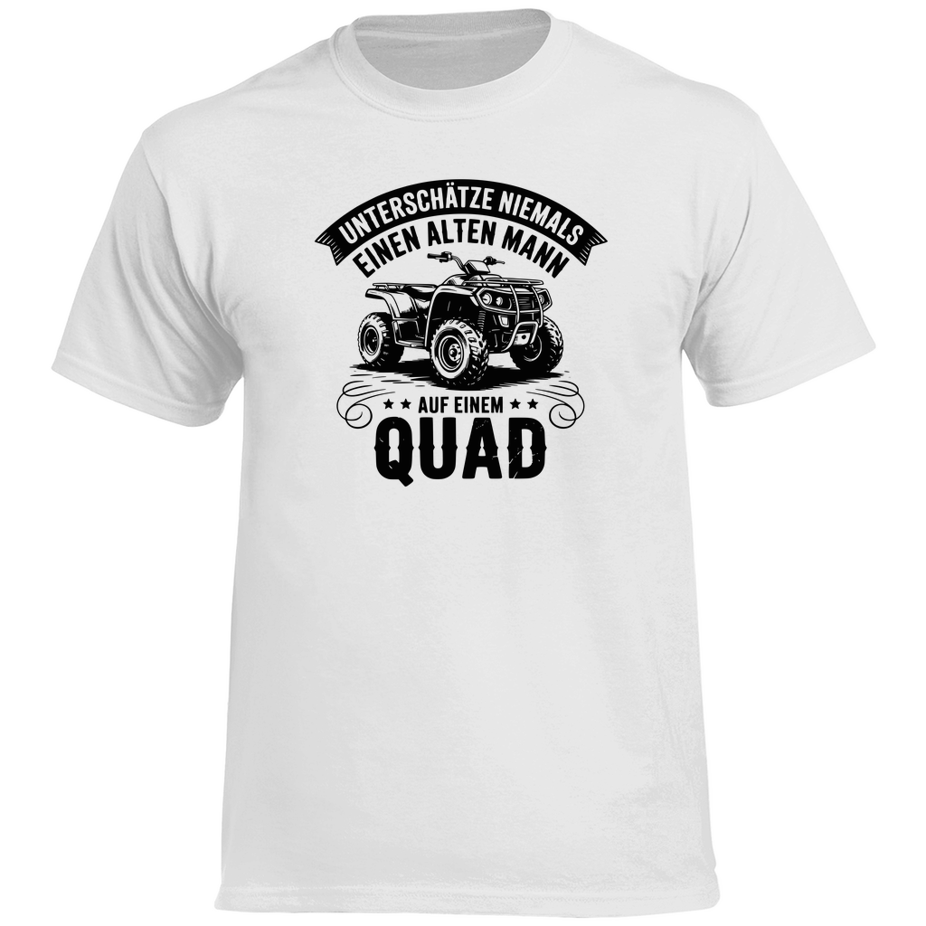 Herren Premium T-Shirt Unterschätze niemals einen alten Mann auf einem Quad