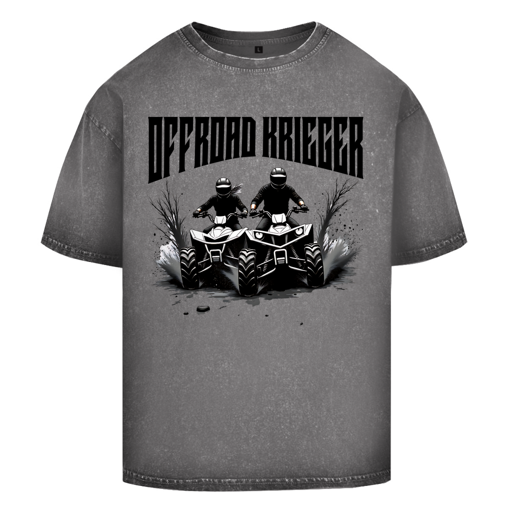 Oversize Washed T-Shirt Quad Offroad Krieger