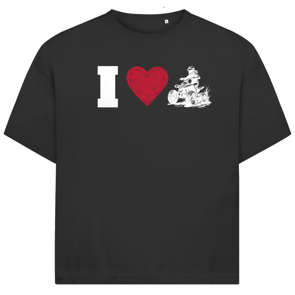 Unisex Jack and Jones Oversize T-Shirt I Love Quad