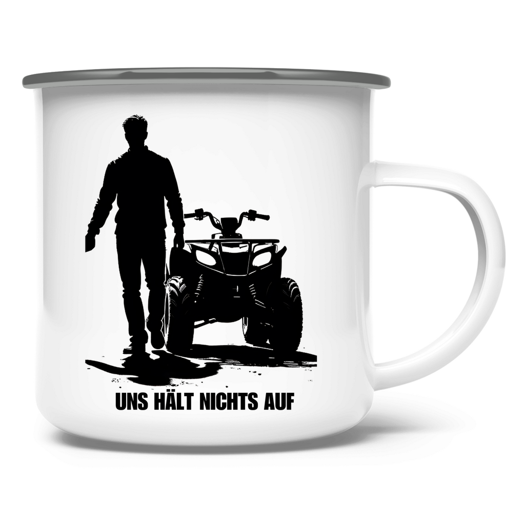 Emaille Tasse Duo mit Power