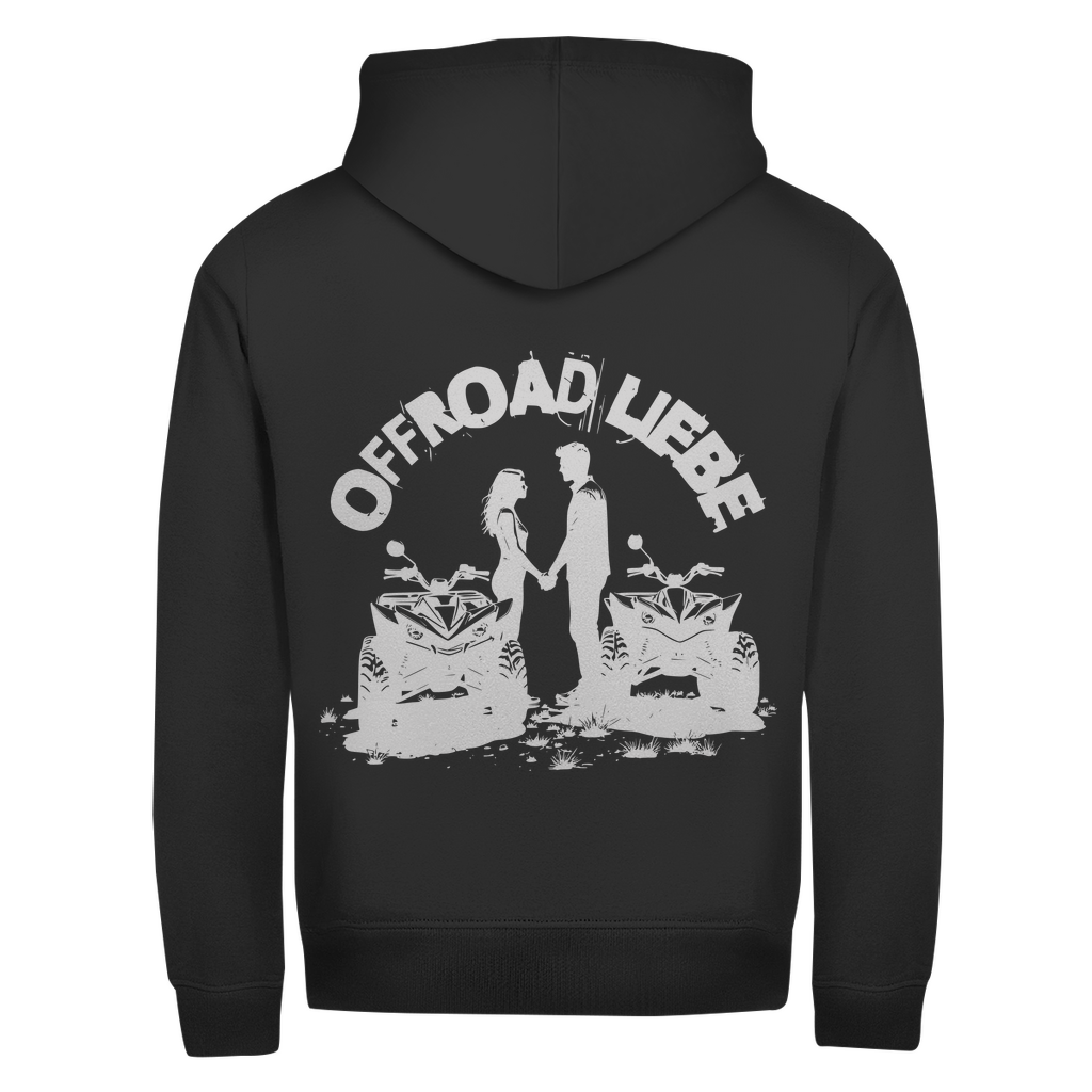 Sweat à capuche zippé unisexe Quad Offroad Love