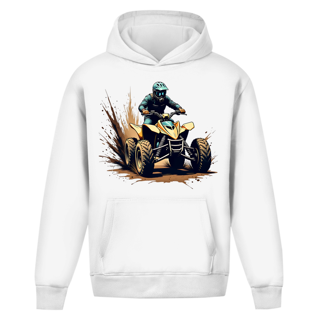 Sweat à capuche oversize sans cordon Quad Offroad