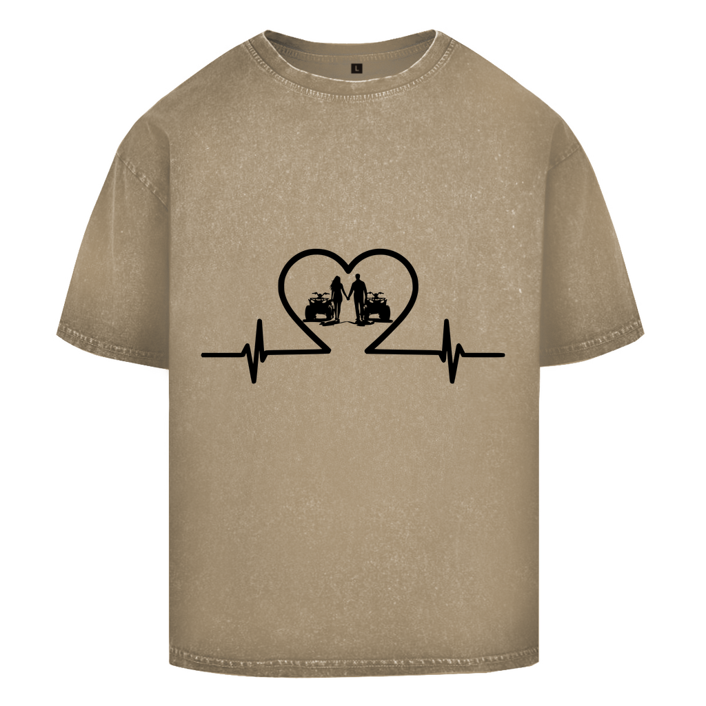 Oversize Washed T-Shirt Quad Herzline