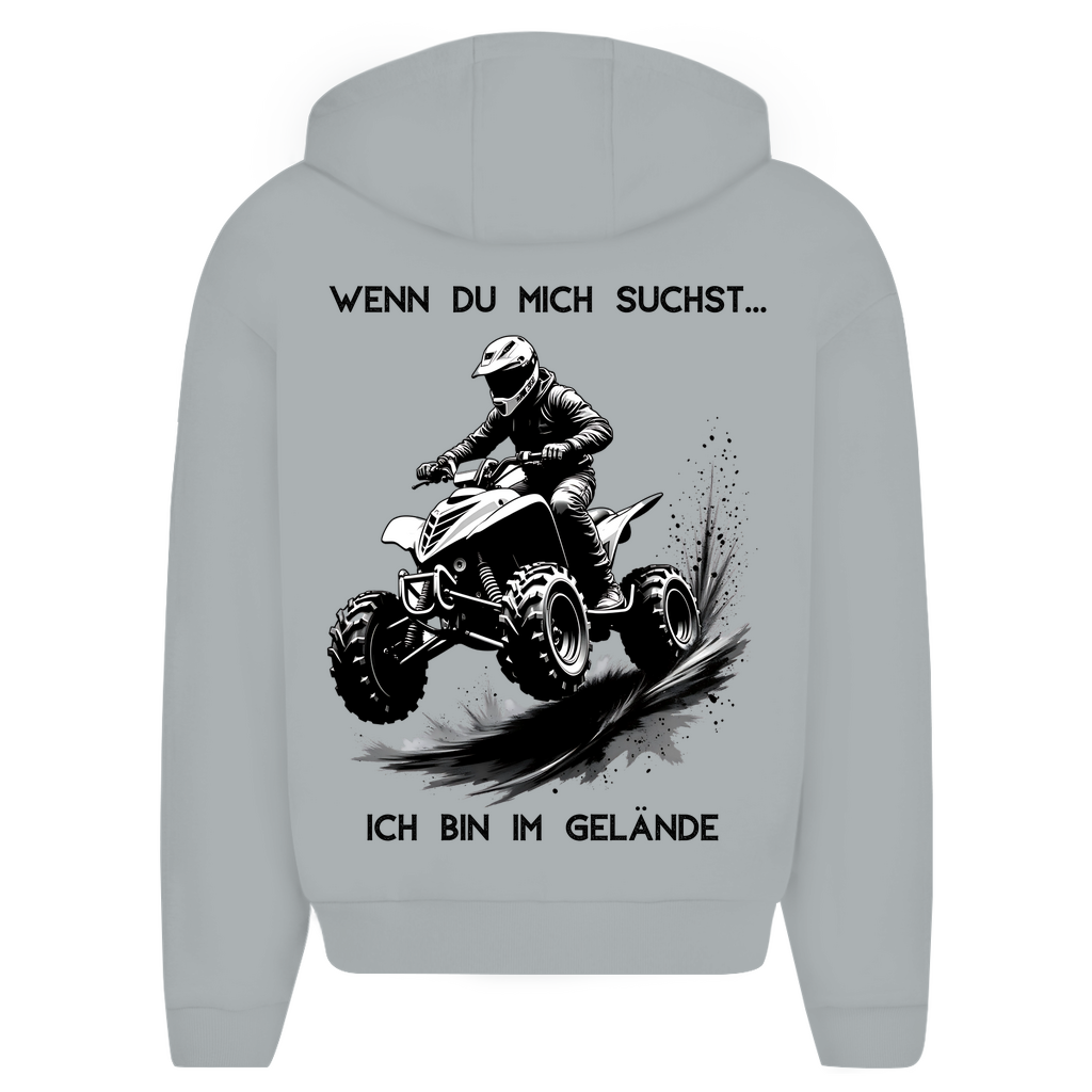 Oversize Zipper Hoodie Quad Wenn du mich suchst