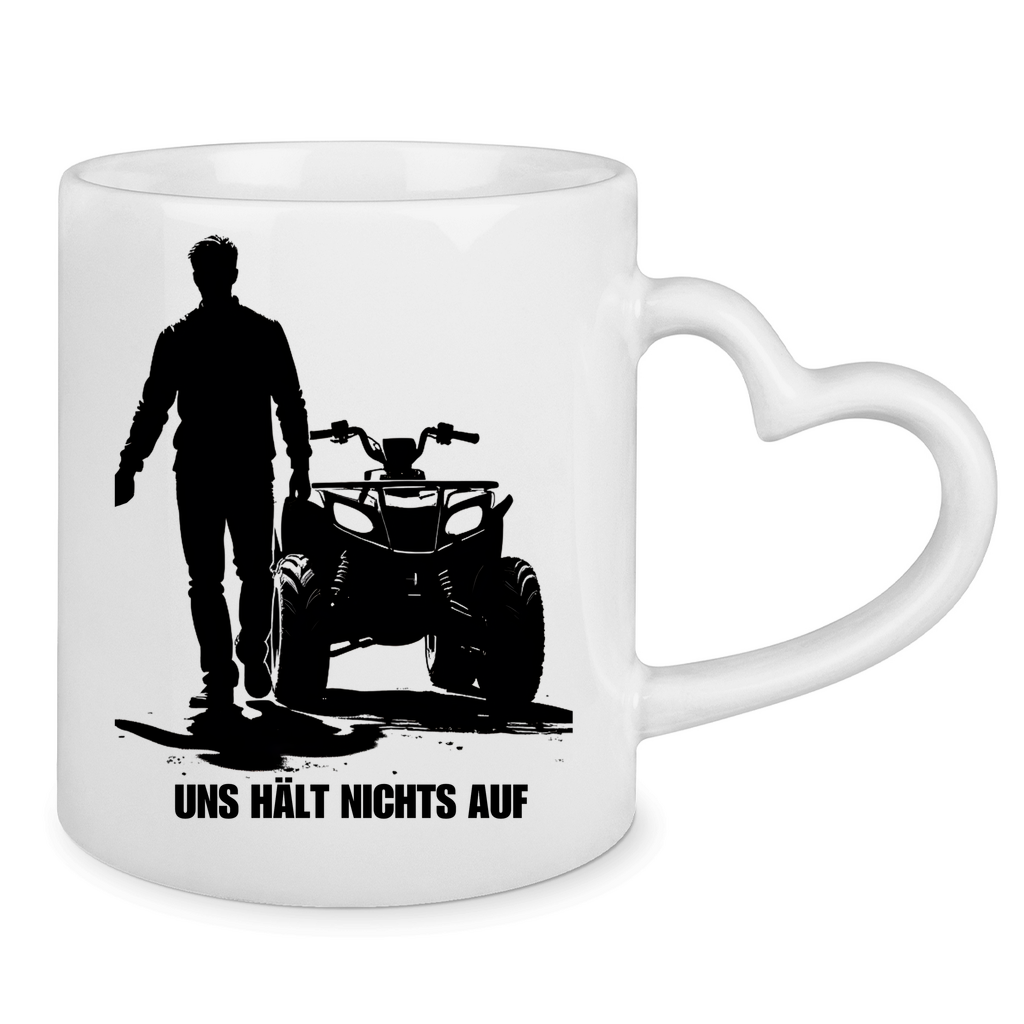 Tasse mit Herzhenkel Duo mit Power