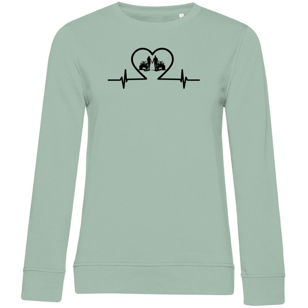 Damen Premium Bio Sweatshirt Quad-Paar Duo mit Power