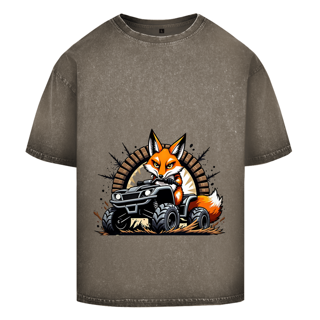 Oversize Washed T-Shirt Quad OffroadFuchs