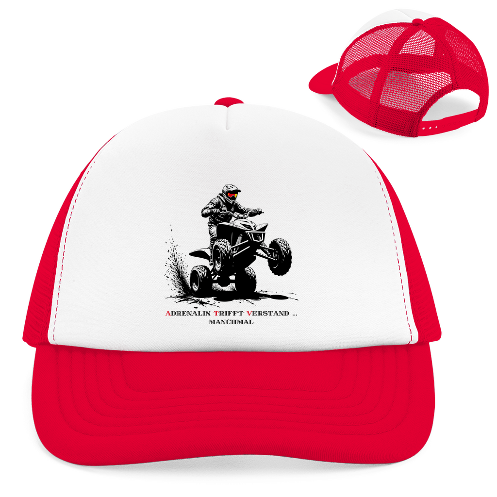 Casquette Trucker Rétro Quad L'adrénaline rencontre l'esprit... parfois