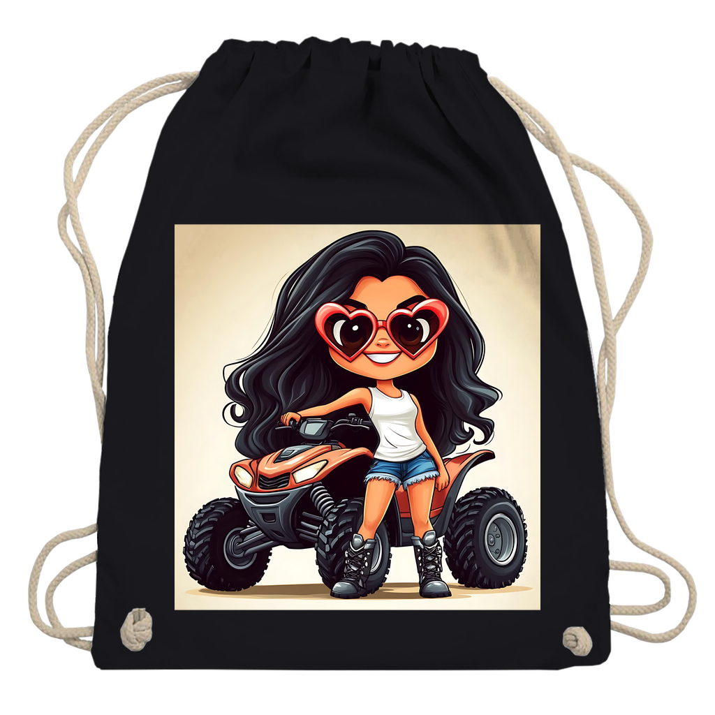 Turnbeutel Quad Herzbrille