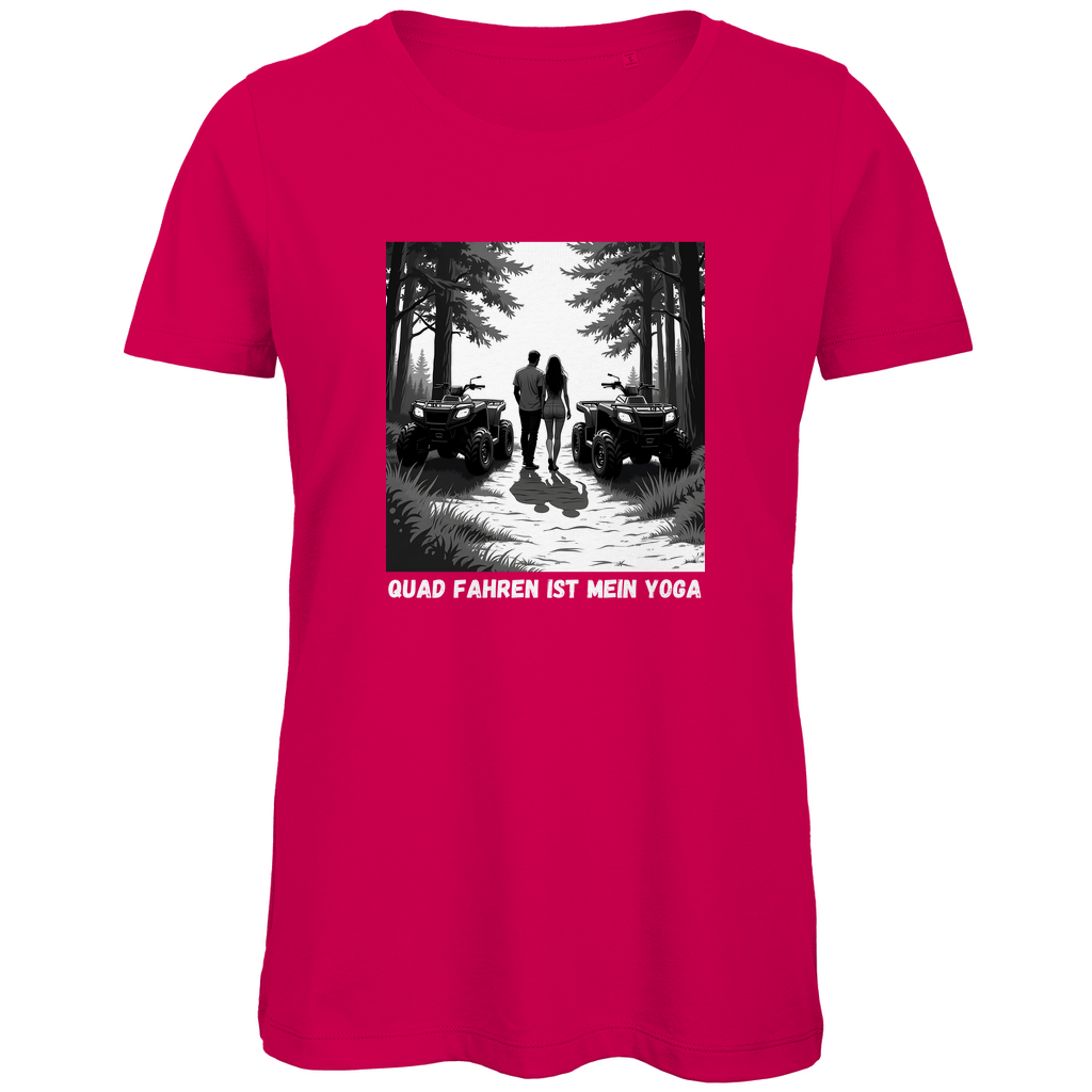 T-shirt bio premium pour femme Le quad est mon yoga