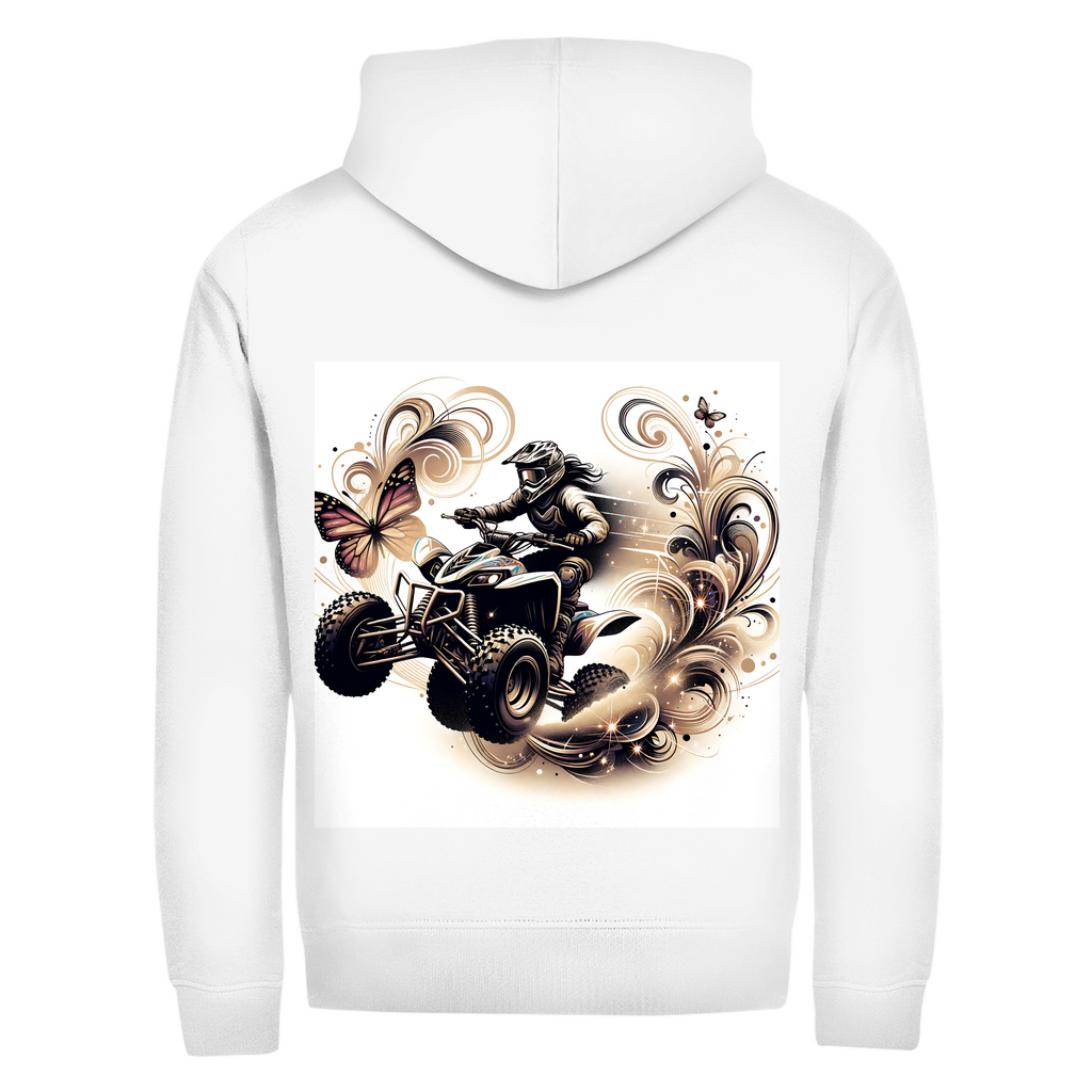 Unisex Zipper Hoodie Quad Butterfly