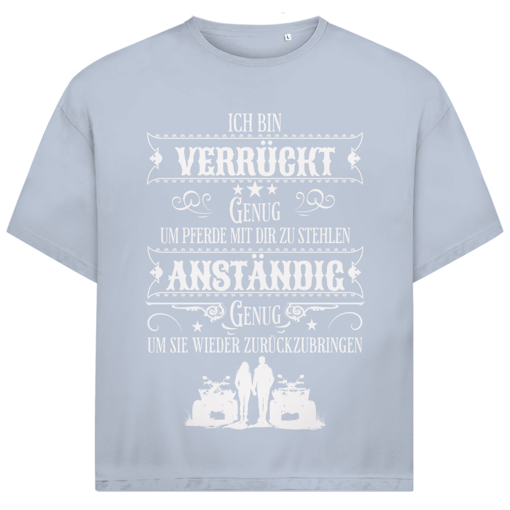 Unisex Jack and Jones Oversize T-Shirt Verrückt genug