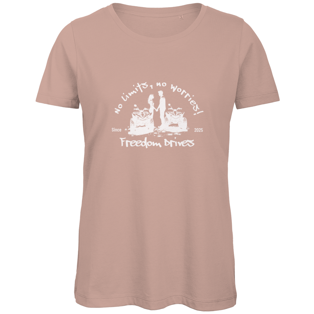 T-shirt bio premium pour femme Quad No Limits, No Worries