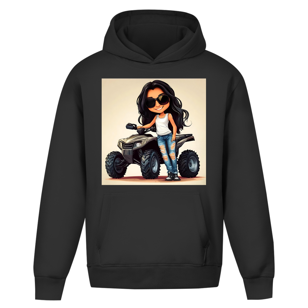 Oversize Hoodie Ohne Kordel QuadLady
