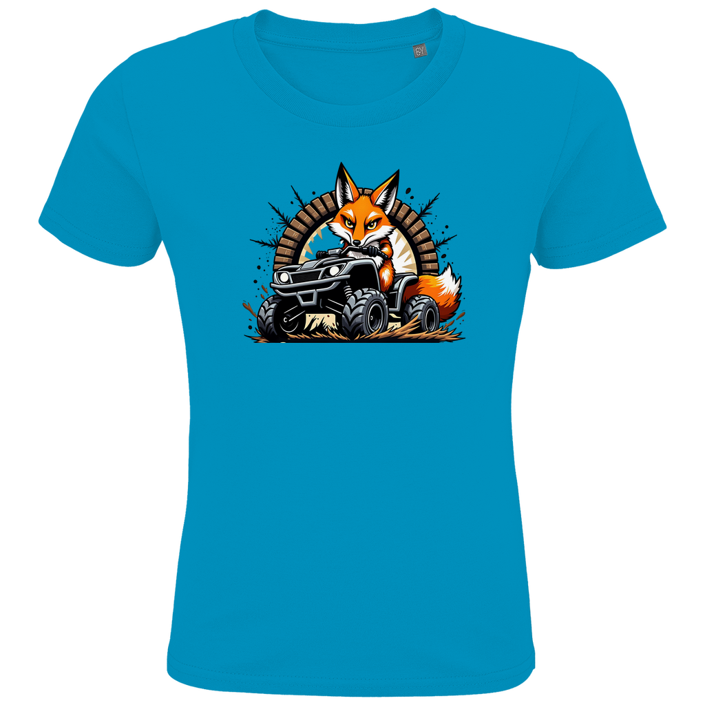 Kinder Premium Bio T-Shirt Quad OffroadFuchs