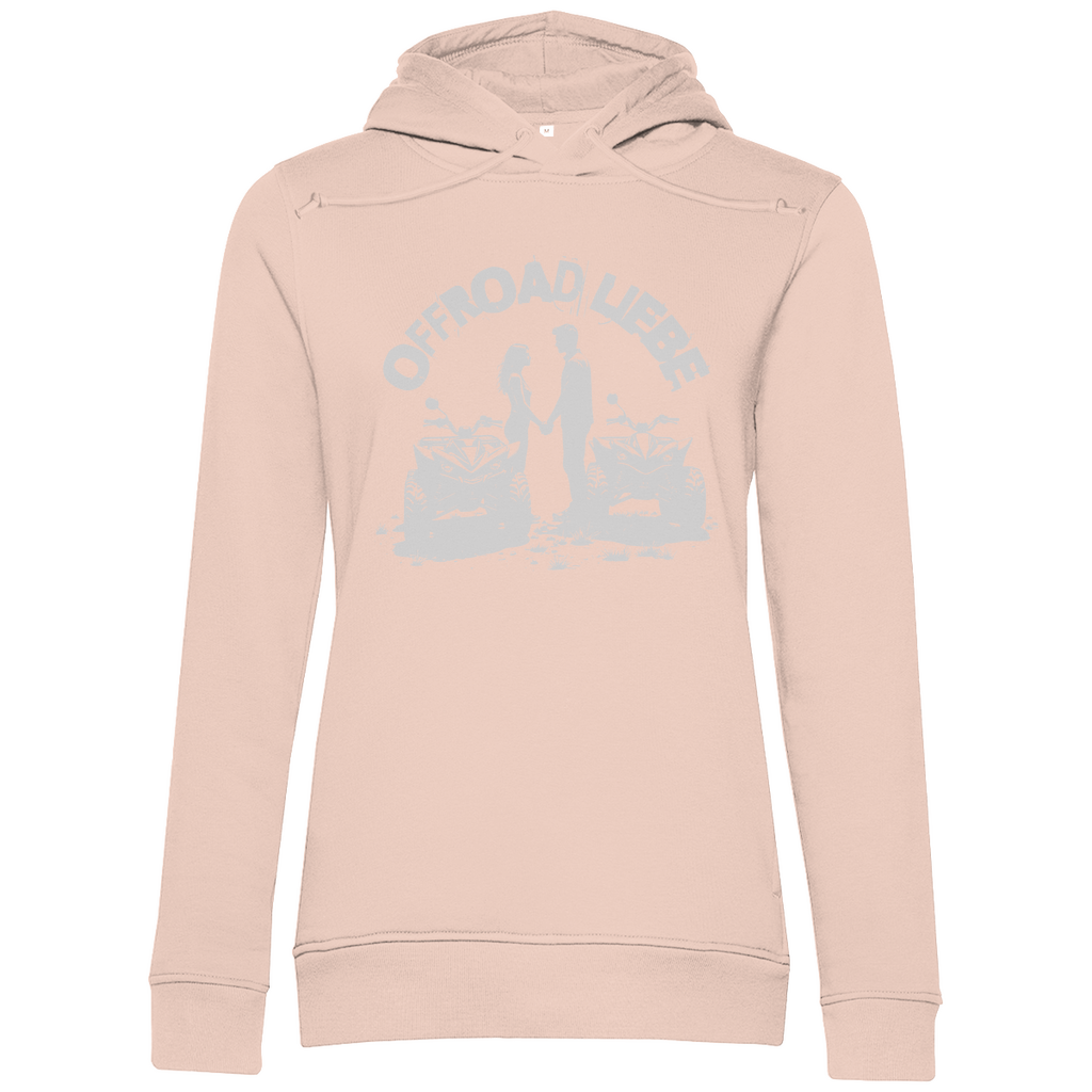 Sweat à capuche bio premium pour femme Quad Offroad Love