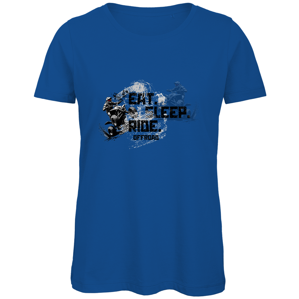 T-shirt bio premium pour femme Quad Eat Sleep Ride