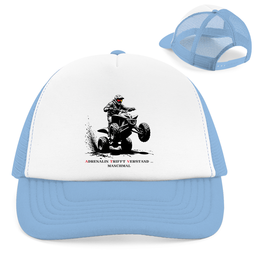 Casquette Trucker Rétro Quad L'adrénaline rencontre l'esprit... parfois