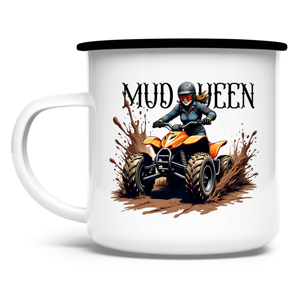 Emaille Tasse Quad MudQueen