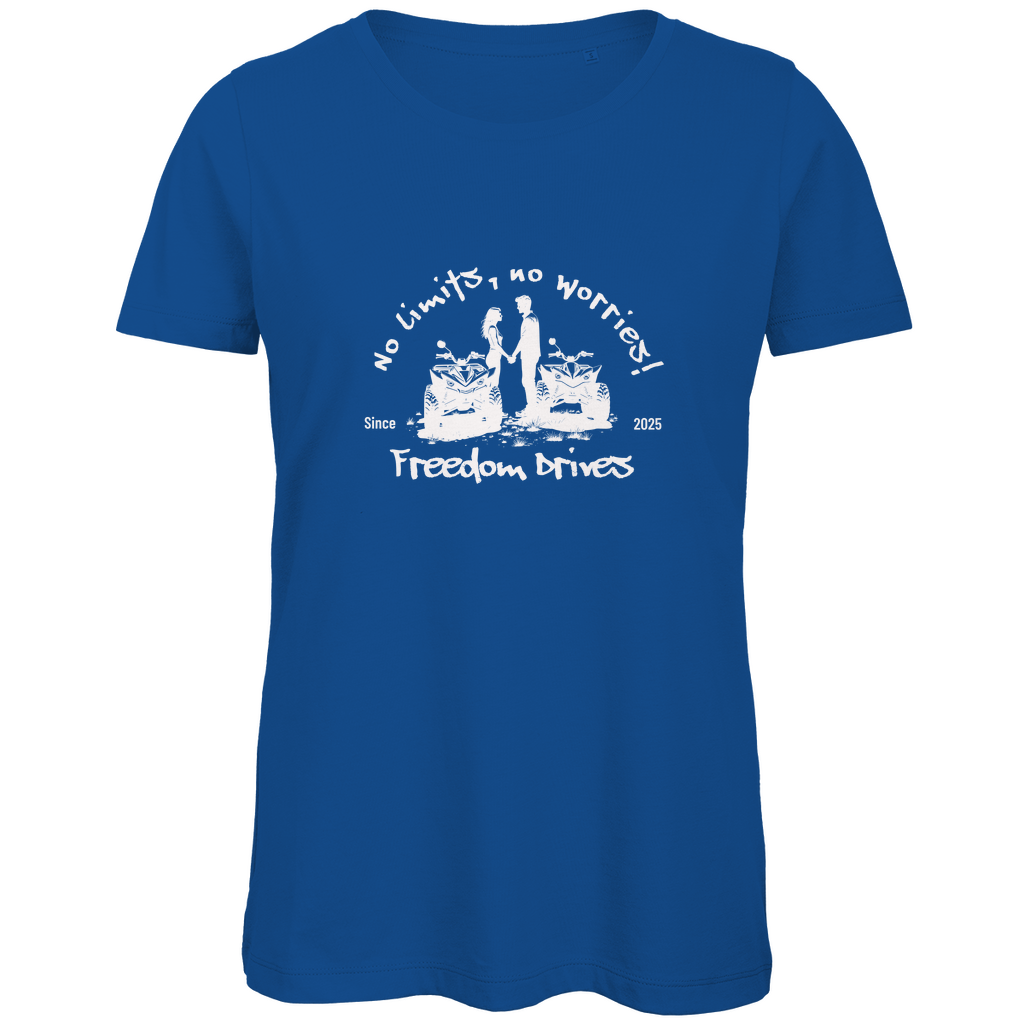 T-shirt bio premium pour femme Quad No Limits, No Worries