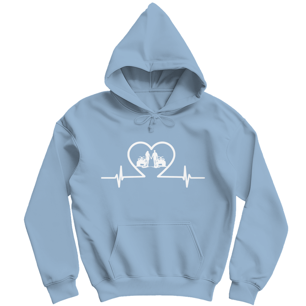 Herren Hoodie Quad Herzline