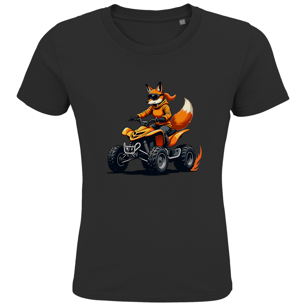 Kinder Premium Bio T-Shirt Quad FuchsLady