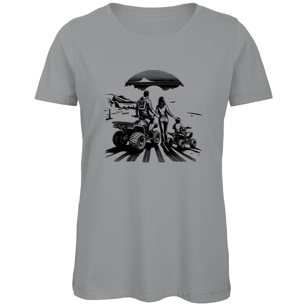 Damen Premium Bio T-Shirt Quad Familie