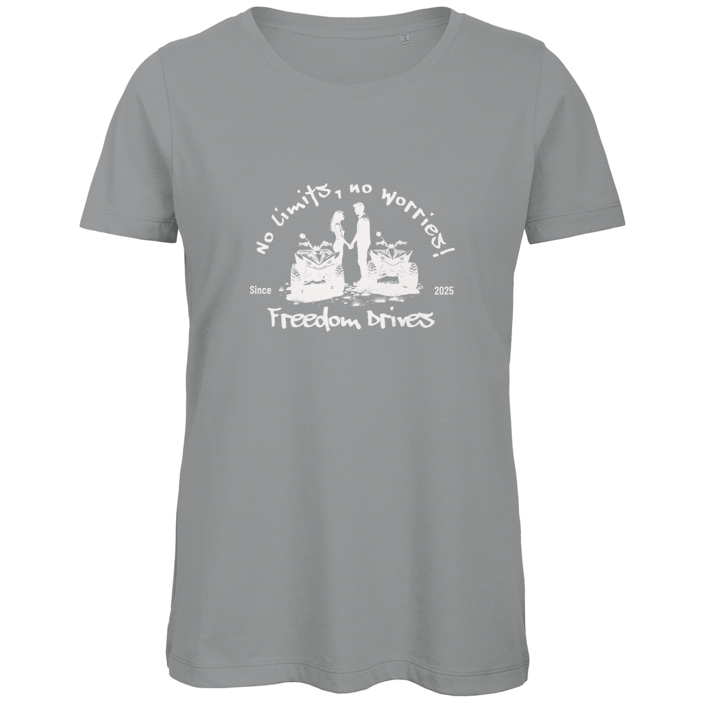 T-shirt bio premium pour femme Quad No Limits, No Worries