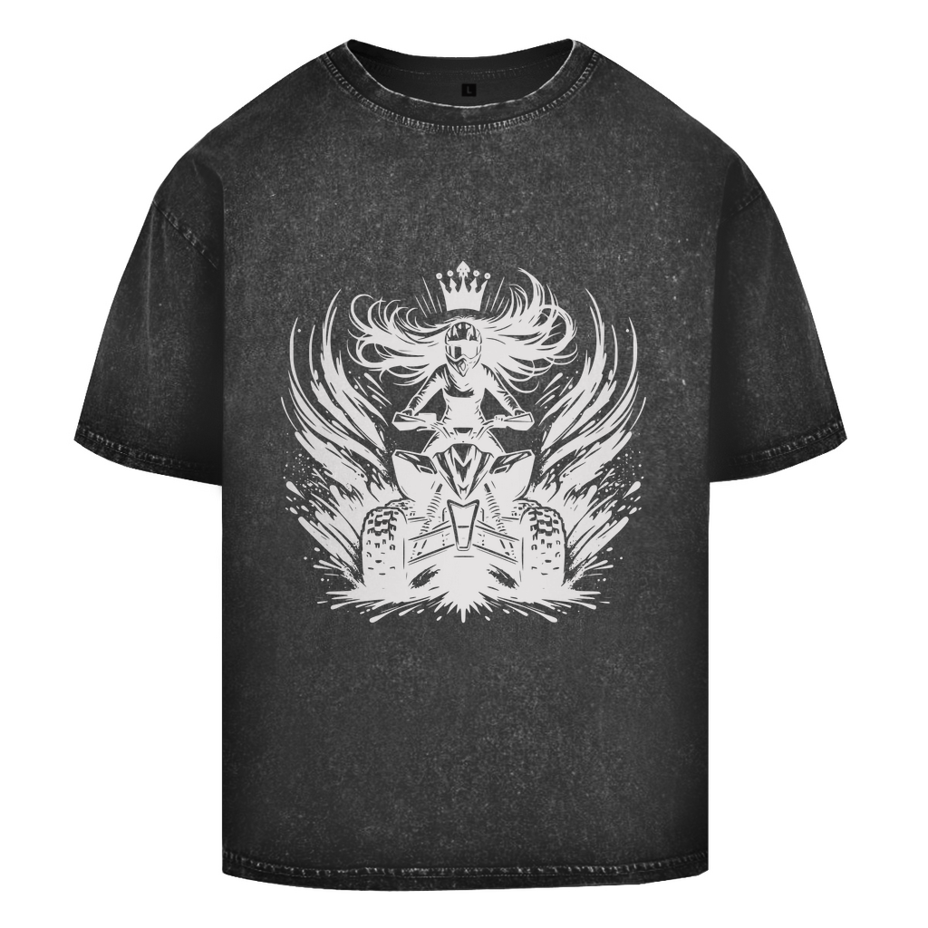 Oversize Washed T-Shirt Quad Princess