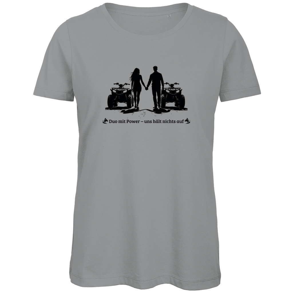 T-shirt bio premium pour femme Quad Duo avec Power