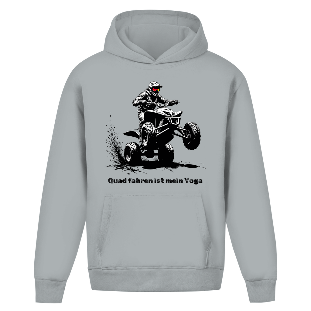 Oversize Hoodie Ohne Kordel Quad fahren ist mein Yoga