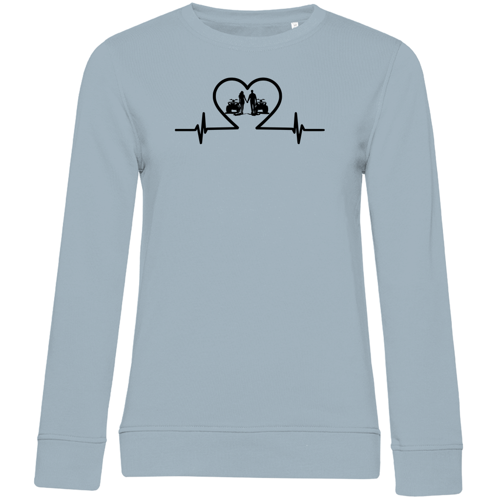 Damen Premium Bio Sweatshirt Quad-Paar Duo mit Power