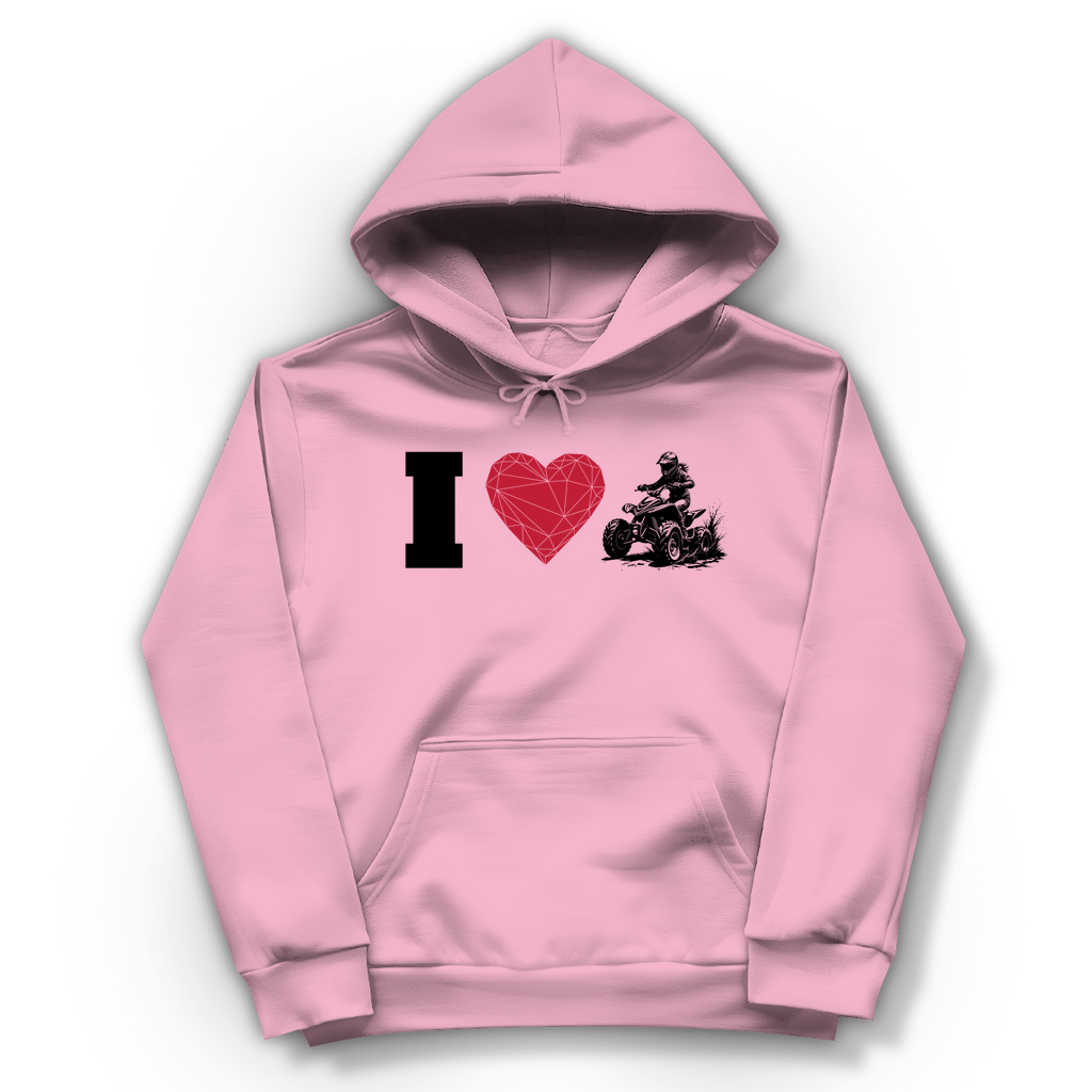 Damen Hoodie I Love Quad