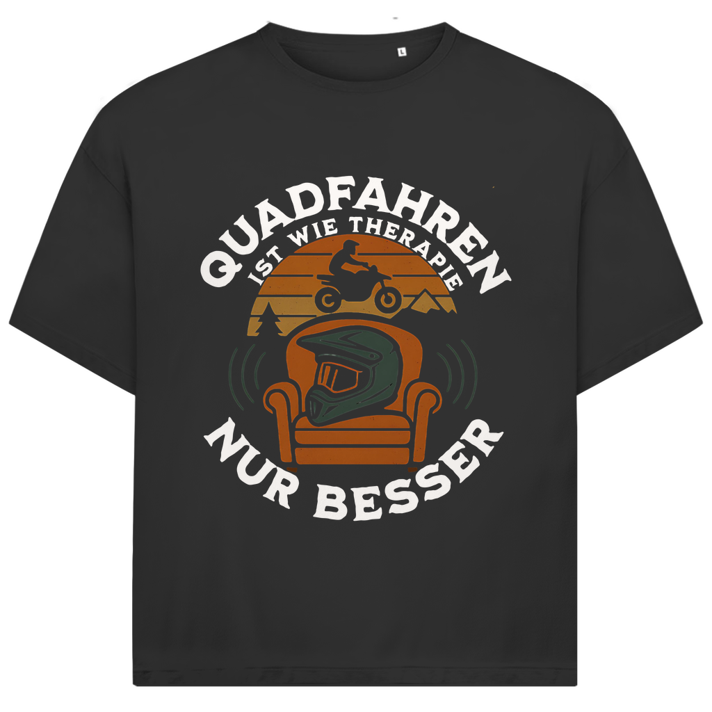 Unisex Jack and Jones Oversize T-Shirt Quadfahren ist wie Therapie ,nur besser